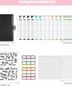 Flash-uitverkoop ๐ A.K.A. A6 Money Budget Planner Met Geldenveloppen – Geld Kasboek Zwart Leer Money Saver Binder ๐ 11 Flash-uitverkoop ๐ A.K.A. A6 Money Budget Planner Met Geldenveloppen – Geld Kasboek Zwart Leer Money Saver Binder ๐ -A-journal shop 550x522 5