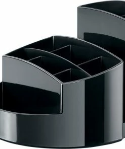 Aanbiedingen ✨ HAN Pennenbak - Rondo - 9-vaks - Hoogglans Zwart - HA-17460-13 ⌛