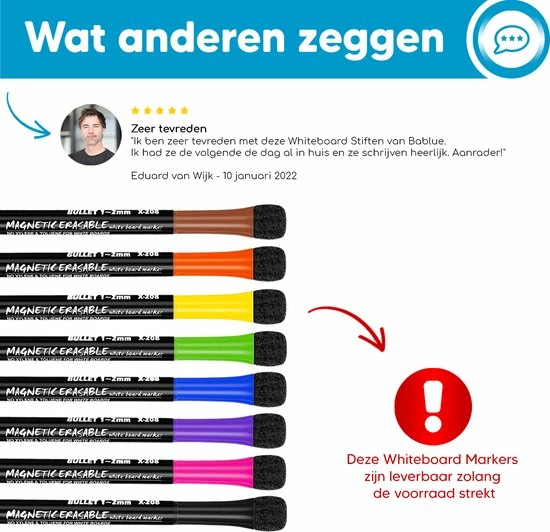 Beste Verkoop ๐งจ Bablue Whiteboard Stiften - Whiteboard Marker - 8 Stuks - Verschillende Kleuren - Magnetische Markers Set - Stift Magnetisch En Gekleurd - Stiften Kinderen - Stiften Voor Volwassenen - Met Wisser โ 16 Beste Verkoop ๐งจ Bablue Whiteboard Stiften - Whiteboard Marker - 8 Stuks - Verschillende Kleuren - Magnetische Markers Set - Stift Magnetisch En Gekleurd - Stiften Kinderen - Stiften Voor Volwassenen - Met Wisser โ - Afbeelding 14