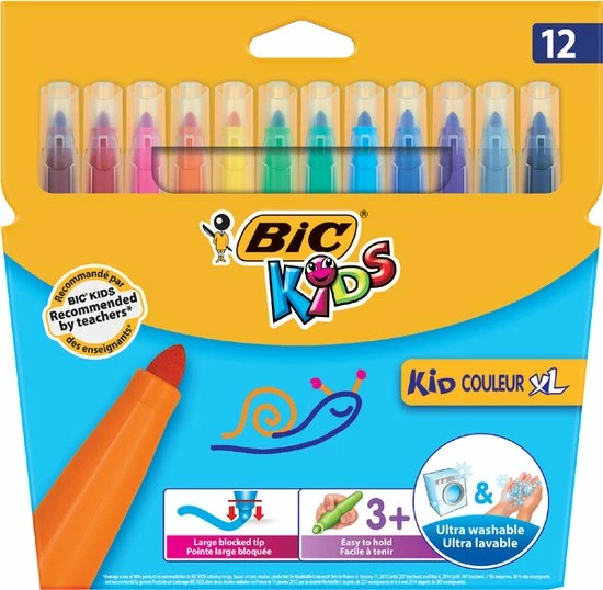 Korting π BIC Kids Couleur XL Dikke Viltstift - Ultra Wasbaar - 3 Jaar En Ouder - 12 Kleuren 𧨠7 Korting π BIC Kids Couleur XL Dikke Viltstift - Ultra Wasbaar - 3 Jaar En Ouder - 12 Kleuren 𧨠- Afbeelding 5