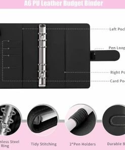 Flash-uitverkoop ๐ A.K.A. A6 Money Budget Planner Met Geldenveloppen – Geld Kasboek Zwart Leer Money Saver Binder ๐ 13 Flash-uitverkoop ๐ A.K.A. A6 Money Budget Planner Met Geldenveloppen – Geld Kasboek Zwart Leer Money Saver Binder ๐ -A-journal shop 550x538