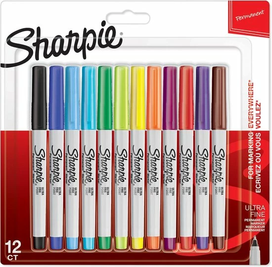 Coupon 😉 Sharpie Permanente Markers | Ultrafijne Punt | Diverse Kleuren | 12 Stuks 🔔 3 Coupon 😉 Sharpie Permanente Markers | Ultrafijne Punt | Diverse Kleuren | 12 Stuks 🔔