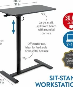 Beste deal 💯 Tatkraft Ergonomisch In Hoogte Verstelbaar Laptop Tafel - Ergonomische Laptop/PC/Computer Desktop Tafel Werkplek Monitor Verhoger Desk - Zit-Sta Hulp Hoog Laag Buro Voor Kantoor Of Thuiswerken - Zit & Sta Bureau Beeldscherm Verhoging - Workstation 🔔 -A-journal shop 550x541 2