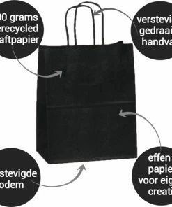 Coupon 🔥 LOVV-Papieren Tasjes -Cadeautasjes-Cadeauzakjes-voor Sinterklaas En Kerst-10 Stuks-Zwart-Incl 10 Stickers Twv 3,99-Fijne Feestdagen-Kerst Tasjes-Gratis Verzending-18+8x24 Cm 🛒 -A-journal shop 550x543 4