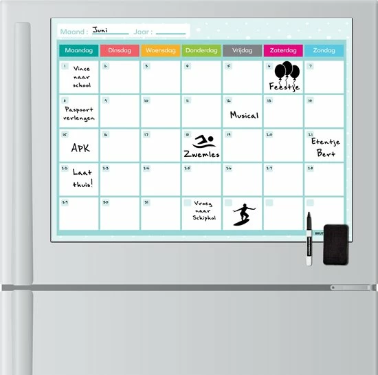 Gloednieuw π Brute Strength - Magnetisch Weekplanner Whiteboard (5) - A3 - Planbord - Familieplanner - Gezinsplanner - To Do Planner π 6 Gloednieuw π Brute Strength - Magnetisch Weekplanner Whiteboard (5) - A3 - Planbord - Familieplanner - Gezinsplanner - To Do Planner π - Afbeelding 4