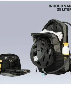 Beste Pirce 🥰 BAKBAGS Sport Rugzak | Daypack 25 Liter Met Vak Voor Waterzak | Inclusief Regenhoes | Gerecycled Polyester 😍 -A-journal shop 550x549 1