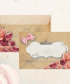 Coupon ⌛ Briefpapier Roosjes - 12 Vellen A4 Formaat - 6 Enveloppen Met Sluitstickers - Meer Leuks - Postpapier Rozen 💯 -A-journal shop 550x549 13