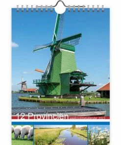 Beste deal ⭐ Diverse Week Kalender - 2023 - 12 Provinciën - 16,5x23cm 🎉