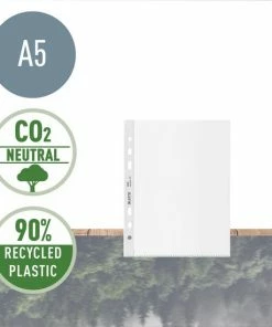 Korting 😀 Leitz Recycle Duurzame Showtassen Voor A5 Formaat - Insteekhoezen Van 100 Micron - 25 Stuks - Transparant 🔔 -A-journal shop 550x550 181