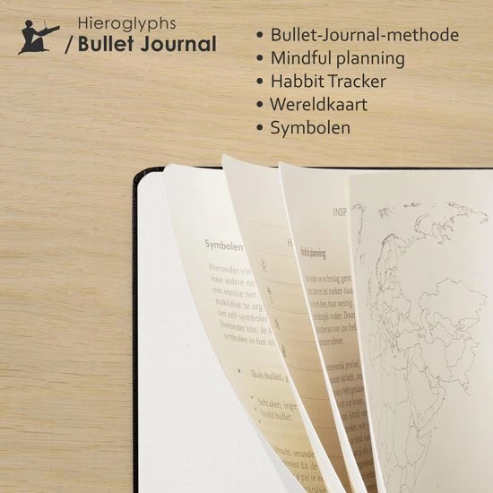 Gloednieuw ๐ Hieroglyphs Bullet Journal - A5 Notitieboek - 100 Grams Papier - Hardcover Notebook Dotted - Met Handleiding En Inspiratie - Nederlands - Roze ๐ 6 Gloednieuw ๐ Hieroglyphs Bullet Journal - A5 Notitieboek - 100 Grams Papier - Hardcover Notebook Dotted - Met Handleiding En Inspiratie - Nederlands - Roze ๐ - Afbeelding 4