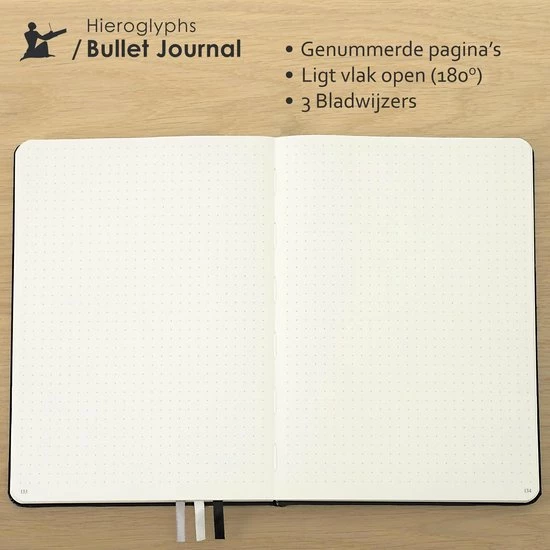 Gloednieuw ๐ Hieroglyphs Bullet Journal - A5 Notitieboek - 100 Grams Papier - Hardcover Notebook Dotted - Met Handleiding En Inspiratie - Nederlands - Roze ๐ 7 Gloednieuw ๐ Hieroglyphs Bullet Journal - A5 Notitieboek - 100 Grams Papier - Hardcover Notebook Dotted - Met Handleiding En Inspiratie - Nederlands - Roze ๐ - Afbeelding 5
