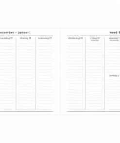 Begroting 👍 Hobbit - Bureau Agenda - Zwart/wit - 2023 - Verticaal Weekoverzicht - Week Per 2 Pagina's - 26,5x20,5 Cm (A4-) - Groot ❤️ -A-journal shop 550x550 194