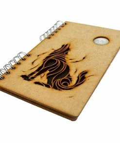 Flash-uitverkoop ❤️ KOMONI - Duurzaam Houten Schetsboek - Gerecycled Papier - Navulbaar - A5 - Blanco - Zwarte Wolf ✨ -A-journal shop 550x550 2