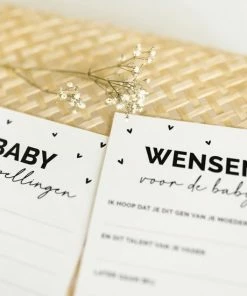 Promo 🌟 Weliketolove 25x Hippe Babyshower Invulkaarten (A6 Formaat) - Babyshower Cadeau - Jongen - Meisje - Neutraal - Zwart En Wit - Wenskaarten - Babyshower Invulkaarten Meisje - Babyshower Invulkaarten Jongen ❤️ -A-journal shop 550x550 248