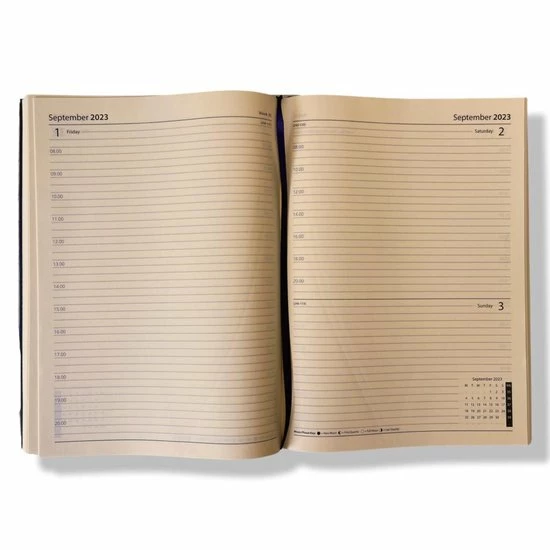 Nieuw โญ IG Design A4 Dag Agenda - Kunstleder Cover - Grijs - 21x29cm 1 D/p - 2023 ๐ 5 Nieuw โญ IG Design A4 Dag Agenda - Kunstleder Cover - Grijs - 21x29cm 1 D/p - 2023 ๐ - Afbeelding 3