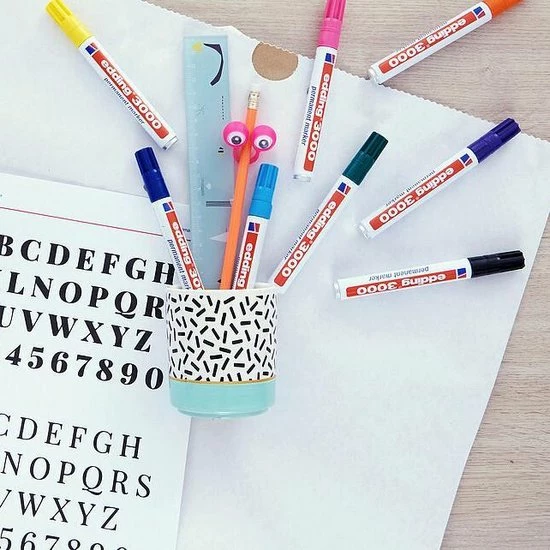 Kopen ๐ฅ Edding 3000 Permanent Marker Rond - Donkerbruin - 1 Stuk โจ 9 Kopen ๐ฅ Edding 3000 Permanent Marker Rond - Donkerbruin - 1 Stuk โจ - Afbeelding 7