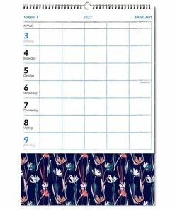 Coupon 😍 Castelli Kalender H63 2023 - 1 Week A5 Kolom - Gezinsplanner Dessin Schild - 1 Week Per Pagina - Liggend - 21 X 31.5 Cm - Donker Blauw 💯
