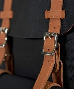 Flash-uitverkoop 🛒 Herschel Little America - Black/Tan Synthetic Leather / Ruime Rugzak Met 25L Opbergvolume - 15" Fleece-gevoerd Laptopvak - Magnetische Sluiting / Met Levenslange Fabrieksgarantie / Limited Lifetime Warranty / Zwart 👏 -A-journal shop 550x550 381