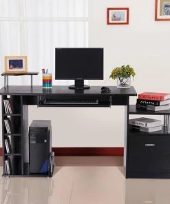 Groothandel 🌟 Merkloos Bureau - Schrijftafel - Computerbureau - Bureautafel - Opslagruimte - 152 X 60 X 88cm - Zwart 🤩 19 Groothandel 🌟 Merkloos Bureau - Schrijftafel - Computerbureau - Bureautafel - Opslagruimte - 152 X 60 X 88cm - Zwart 🤩 -A-journal shop 550x550 390