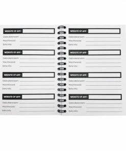 Goedkoopste 🎁 Hippekaartjeswinkel Wachtwoordenboek - Notitieboek Voor Wachtwoorden - Ruimte Voor 200 Wachtwoorden - Tip - Cadeau - Sinterklaascadeau 😍 -A-journal shop 550x550 415