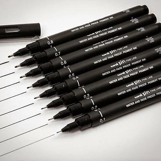 Goedkoopste π Uni Pin Fineliner - Zwart 5-delige Set π 5 Goedkoopste π Uni Pin Fineliner - Zwart 5-delige Set π - Afbeelding 3