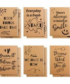 Nieuw ๐คฉ Partizzle® Partizzle 24x Kraft Notitieboek A6 - Gelinieerd - Klein Notitieboekje - 10.5 X 14.8 Cm - Positieve Quotes โจ