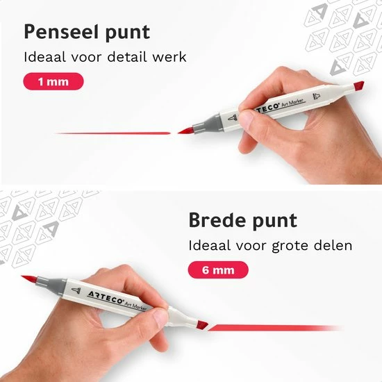 Nieuw ๐ ARTECO® 120 Alcohol Dual Tip Markers – Breed & Brush Tip – Twinmarkers Markeerstiften Met Opbergtas ๐ 8 Nieuw ๐ ARTECO® 120 Alcohol Dual Tip Markers – Breed & Brush Tip – Twinmarkers Markeerstiften Met Opbergtas ๐ - Afbeelding 6