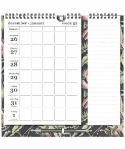 Uitgang 👏 Hobbit - Familieplanner Memo Rechts - Bladeren - 2023 - Voor 5 Personen - Spiraalgebonden - Week Per Pagina - 30x30cm 😉 -A-journal shop 550x550 596