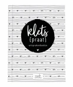 Kopen โจ Zoedt Invulboek - Kletspraat Uitsprakenboekje - A6 Formaat - Zwart Wit ๐