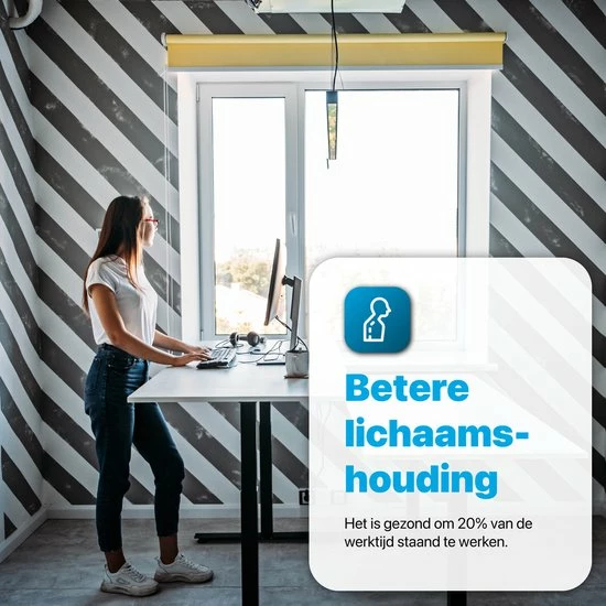 Korting 🎁 Tavaro Elektrisch Verstelbaar Bureau - Zit Sta Bureau - 120 X 60 CM - Wit - Nederlandse Handleiding - Game Bureau ⌛ 7 Korting 🎁 Tavaro Elektrisch Verstelbaar Bureau - Zit Sta Bureau - 120 X 60 CM - Wit - Nederlandse Handleiding - Game Bureau ⌛ - Afbeelding 5