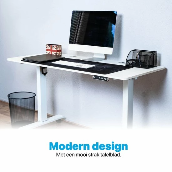 Korting 🎁 Tavaro Elektrisch Verstelbaar Bureau - Zit Sta Bureau - 120 X 60 CM - Wit - Nederlandse Handleiding - Game Bureau ⌛ 8 Korting 🎁 Tavaro Elektrisch Verstelbaar Bureau - Zit Sta Bureau - 120 X 60 CM - Wit - Nederlandse Handleiding - Game Bureau ⌛ - Afbeelding 6