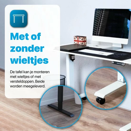 Korting 🎁 Tavaro Elektrisch Verstelbaar Bureau - Zit Sta Bureau - 120 X 60 CM - Wit - Nederlandse Handleiding - Game Bureau ⌛ 9 Korting 🎁 Tavaro Elektrisch Verstelbaar Bureau - Zit Sta Bureau - 120 X 60 CM - Wit - Nederlandse Handleiding - Game Bureau ⌛ - Afbeelding 7