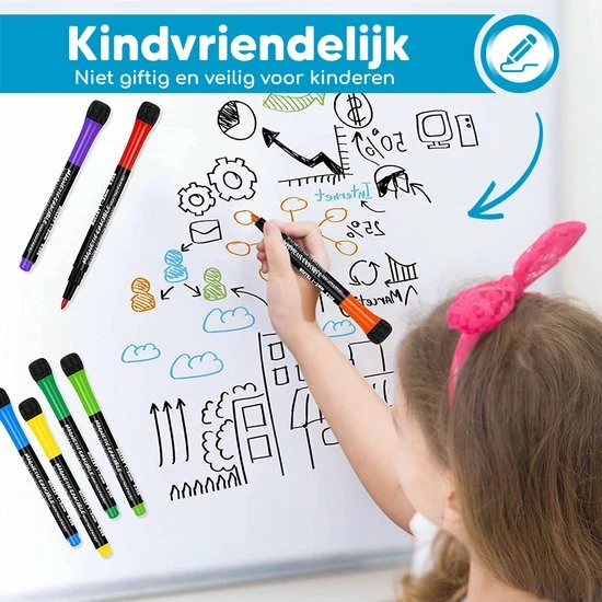 Beste Verkoop ๐งจ Bablue Whiteboard Stiften - Whiteboard Marker - 8 Stuks - Verschillende Kleuren - Magnetische Markers Set - Stift Magnetisch En Gekleurd - Stiften Kinderen - Stiften Voor Volwassenen - Met Wisser โ 5 Beste Verkoop ๐งจ Bablue Whiteboard Stiften - Whiteboard Marker - 8 Stuks - Verschillende Kleuren - Magnetische Markers Set - Stift Magnetisch En Gekleurd - Stiften Kinderen - Stiften Voor Volwassenen - Met Wisser โ - Afbeelding 3