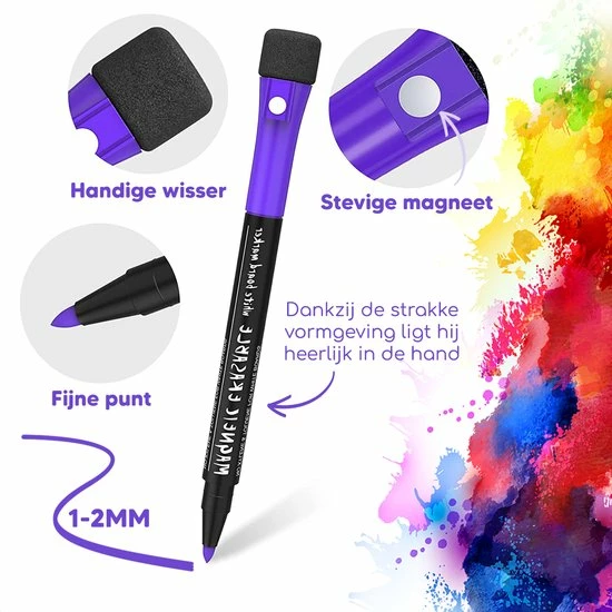 Beste Verkoop ๐งจ Bablue Whiteboard Stiften - Whiteboard Marker - 8 Stuks - Verschillende Kleuren - Magnetische Markers Set - Stift Magnetisch En Gekleurd - Stiften Kinderen - Stiften Voor Volwassenen - Met Wisser โ 7 Beste Verkoop ๐งจ Bablue Whiteboard Stiften - Whiteboard Marker - 8 Stuks - Verschillende Kleuren - Magnetische Markers Set - Stift Magnetisch En Gekleurd - Stiften Kinderen - Stiften Voor Volwassenen - Met Wisser โ - Afbeelding 5