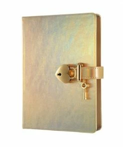 Begroting ๐ Victoria's Journals - Dagboek Met Slot En Sleutel - Hush-Hush My Secret Diary W/ Heart Lock - Premium Vegan Leer Dagboek - Hardcover - 320 Pagina's Premium Papier - 13 X 18 Cm (Iriserend Goud) ๐ฏ