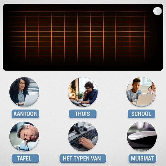 Kopen π€© Merkloos Infrarood Elektrisch Verwarmde Bureau Onderlegger – 80x40 Cm – Drie Standen Inclusief Timer π 6 Kopen π€© Merkloos Infrarood Elektrisch Verwarmde Bureau Onderlegger – 80x40 Cm – Drie Standen Inclusief Timer π - Afbeelding 4