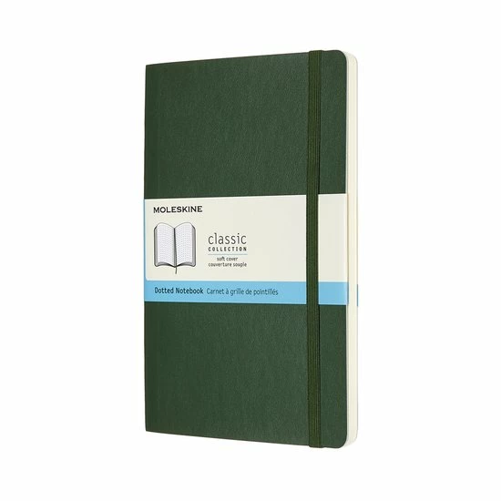 Goedkoop 🛒 Moleskine Classic Notitieboek - Large - Softcover - Gestippeld - Mirte Groen 😍 3 Goedkoop 🛒 Moleskine Classic Notitieboek - Large - Softcover - Gestippeld - Mirte Groen 😍