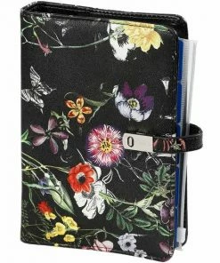 Hete verkoop ❤️ 1111-12 Personal Organizer 1 Week Per 2 Paginas 2022-2023-2024 Bloemenzee Zwart Kalpa 😍