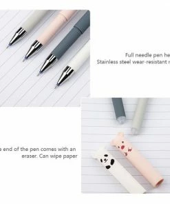 Flash-uitverkoop 🛒 Pymiq® Luxe Uitgumbare Pennenset Van 4 - Back To School - Schrijven - Uitgummen - Gum - Verwijderbaar - Pen - Dieren 🎁 -A-journal shop 550x550 786