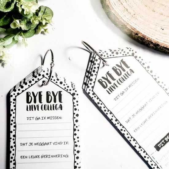 Uitgang ๐งจ SilliBeads Invulkaarten Bye Bye Lieve Collega - 15 Stuks (Afscheid Collega / Cadeautje) ๐งจ 4 Uitgang ๐งจ SilliBeads Invulkaarten Bye Bye Lieve Collega - 15 Stuks (Afscheid Collega / Cadeautje) ๐งจ - Afbeelding 2