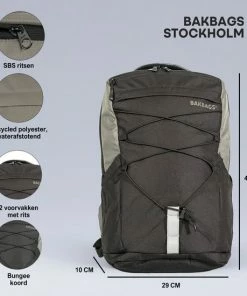 Beste Pirce 🥰 BAKBAGS Sport Rugzak | Daypack 25 Liter Met Vak Voor Waterzak | Inclusief Regenhoes | Gerecycled Polyester 😍 -A-journal shop 550x550 9