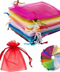 Flash-uitverkoop 🌟 Organza Zakjes Fako Bijoux® - 9 X 12 Cm - Mix - 20 Stuks 😍