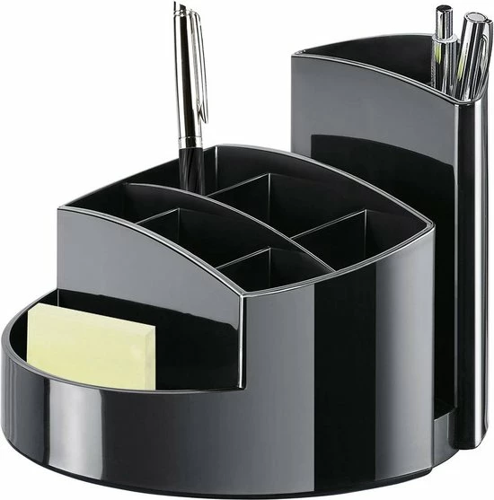 Aanbiedingen ✨ HAN Pennenbak - Rondo - 9-vaks - Hoogglans Zwart - HA-17460-13 ⌛ 5 Aanbiedingen ✨ HAN Pennenbak - Rondo - 9-vaks - Hoogglans Zwart - HA-17460-13 ⌛ - Afbeelding 3