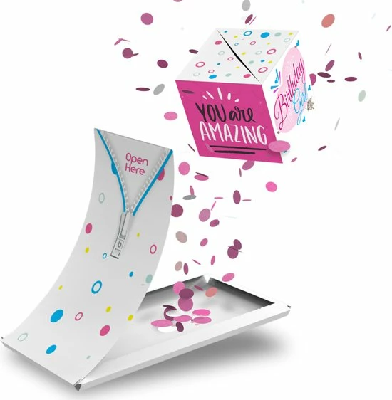 Hete verkoop ❤️ Boemby - Exploderende Confettikubus Wenskaart - Explosion Box - Verjaardagskaart - Kaart Met Confetti - Happy 🥳 Birthday - Confetti Kaart - Unieke Wenskaarten - #3 👏 3 Hete verkoop ❤️ Boemby - Exploderende Confettikubus Wenskaart - Explosion Box - Verjaardagskaart - Kaart Met Confetti - Happy 🥳 Birthday - Confetti Kaart - Unieke Wenskaarten - #3 👏