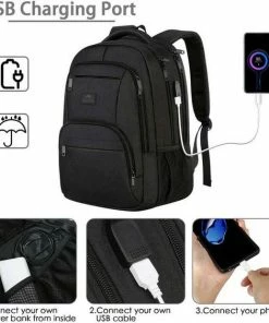 Begroting 𧨠Matein Rugzak - 36 Liter - Zwart - Met Laptopvak - Waterafstotend - USB-oplaadpoort π 11 Begroting 𧨠Matein Rugzak - 36 Liter - Zwart - Met Laptopvak - Waterafstotend - USB-oplaadpoort π -A-journal shop 550x563