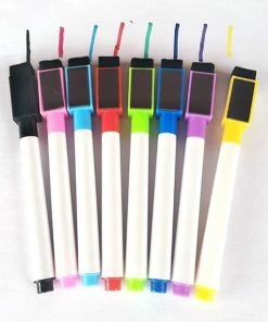 Beste recensies van 🌟 KELERINO. Magnetische Whiteboard Markers Met Wisser - 8 Kleuren ❤️