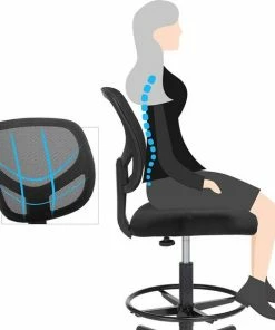 Goedkoopste 🔥 Merkloos Bureaustoel, Ergonomische Werkkruk, Zithoogte 51,5-71,5 Cm, Hoge Werkstoel Met Verstelbare Voetenring, Draagvermogen 120 Kg, Zwart OBN15BK 👏 12 Goedkoopste 🔥 Merkloos Bureaustoel, Ergonomische Werkkruk, Zithoogte 51,5-71,5 Cm, Hoge Werkstoel Met Verstelbare Voetenring, Draagvermogen 120 Kg, Zwart OBN15BK 👏 -A-journal shop 550x573