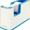 Coupon ✔️ Leitz WOW Plakbandhouder - Inclusief 1 Rol Plakband - Blauw/Wit 👏