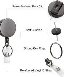 Gloednieuw 🧨 BOTC Badgehouder - 2 Stuks - Kaarthouder - Keycord Met Badge Pashouder Aan Koord - Transparant | Zwart 🎉 -A-journal shop 550x609 1