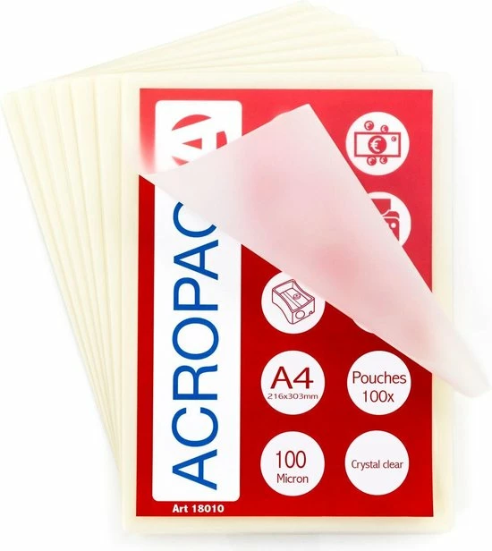 Goedkoop π ACROPAQ Lamineerhoezen A4, 100 Micron, 100 Stuks π 6 Goedkoop π ACROPAQ Lamineerhoezen A4, 100 Micron, 100 Stuks π - Afbeelding 4